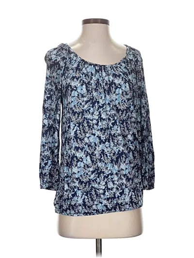 Pre-owned Michael Michael Kors 3/4 Sleeve T-shirt In Blue