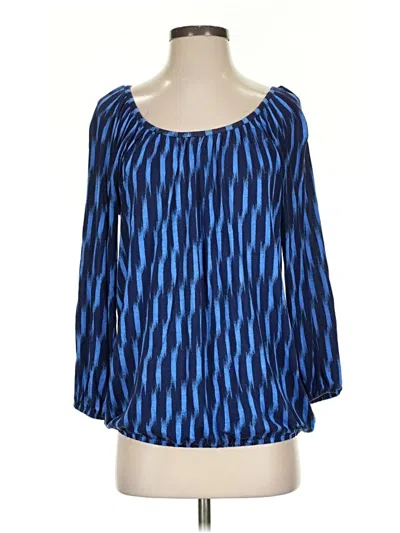Pre-owned Michael Michael Kors 3/4 Sleeve T-shirt In Blue