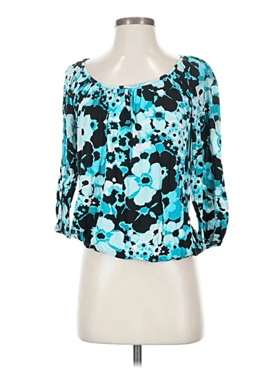 Pre-owned Michael Michael Kors 3/4 Sleeve T-shirt In Blue