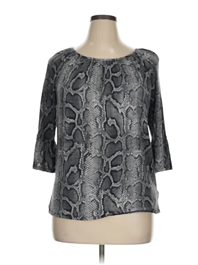 Pre-owned Michael Michael Kors 3/4 Sleeve T-shirt In Gray