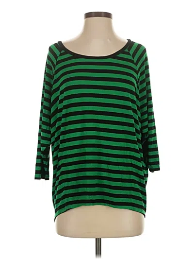 Pre-owned Michael Michael Kors 3/4 Sleeve T-shirt In Green