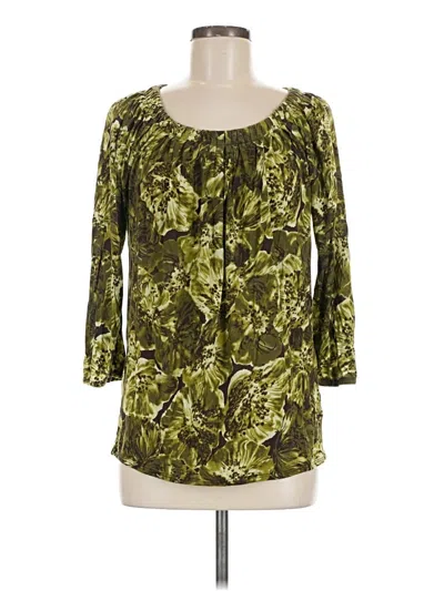 Pre-owned Michael Michael Kors 3/4 Sleeve T-shirt In Green