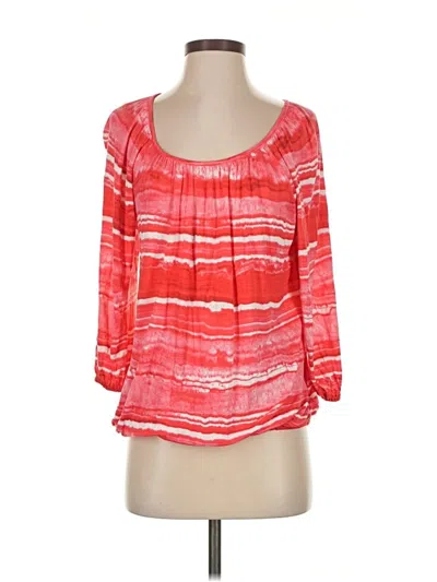 Pre-owned Michael Michael Kors 3/4 Sleeve T-shirt In Red