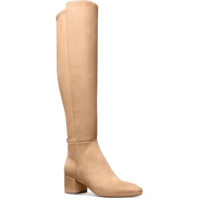 Michael Michael Kors 40f4bnmbfs Womens Logo Man Made Over-the-knee Boots In Brown