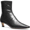 Michael Michael Kors Cosmo Kitten Boot Womens Animal Print Leather Over-the-knee Boots In Black