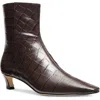Michael Michael Kors 40f4csme5e Womens Zipper Leather Booties In Gold
