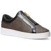 Michael Michael Kors 43r4ktfp2b Womens Zipper Manmade Slip-on Sneakers In Brown