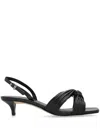 Michael Michael Kors 45mm Alessia Sandals In Schwarz