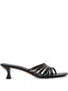 Michael Michael Kors 50mm Haisley Strap Sandals In Black