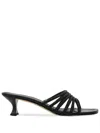 Michael Michael Kors 55mm Haisley Mules In Black