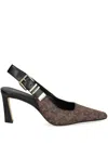 Michael Michael Kors Pointed High-heeled Sandals In Brown
