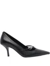 Michael Michael Kors 75mm Buckle-detail Pointed-toe Pumps In Black