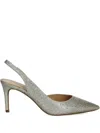 Michael Michael Kors 75mm Glitter-detailing Pumps In Silver