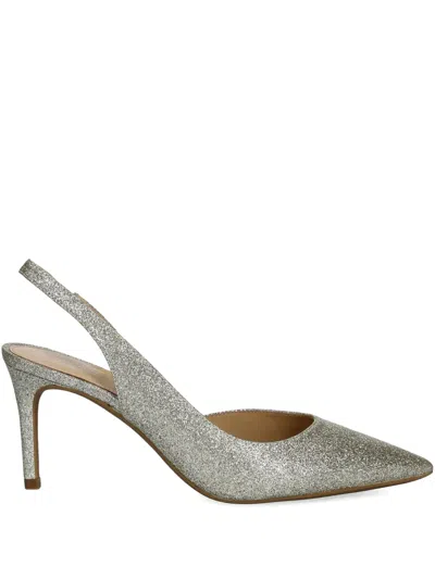 Michael Michael Kors 75mm Glitter-detailing Pumps In Silver