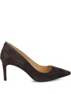 Michael Michael Kors 80mm Pointed-toe Suede Pumps In Brown
