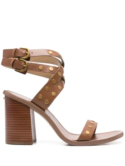 Michael Michael Kors 90mm Irene Sandals In Brown