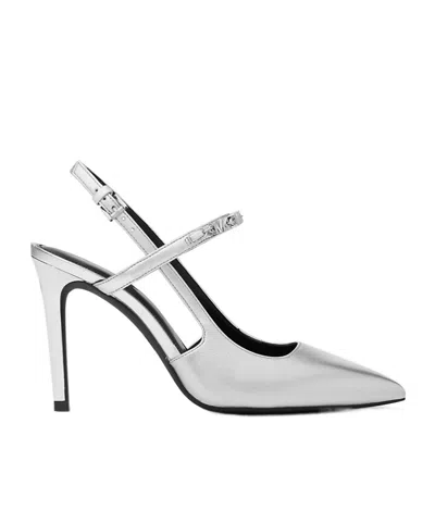 Michael Michael Kors 95mm Dina Flex Pumps In Silver