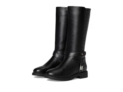 Michael Michael Kors Abigail High (little Kid/big Kid) Girl's Shoes Black : 4 Big Kid M, Synthetic
