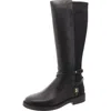 Michael Michael Kors Abigail Womens Zip Up Slip On Knee-high Boots In Black