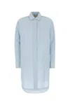 Michael Michael Kors Embroidered Chambray Shirt Dress