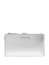 Michael Michael Kors Adele Wallet In Silver