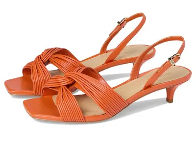 Michael Michael Kors Alessia Kitten Sandal In Orange