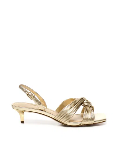 Michael Michael Kors Alessia Sabot Sandals In Gold