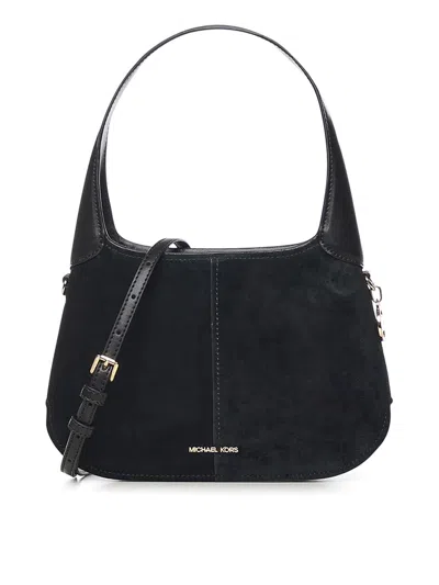 Michael Michael Kors Alice Suede Shoulder Bag In Pink