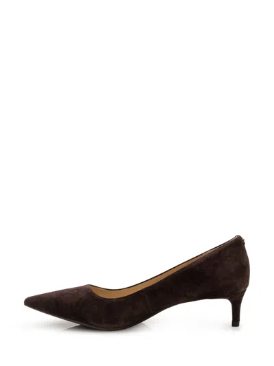 Michael Michael Kors Alina Flex Kitten Pump In Coated Goat Leather In Brown