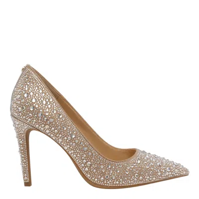 Michael Michael Kors Alina Flex Pumps With Crystals In Gold