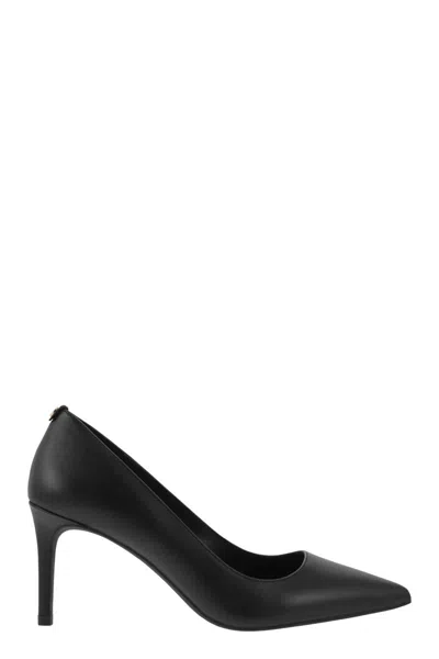 Michael Michael Kors Alina Leather Pointy-toe Pumps In Black