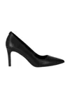 Michael Michael Kors Dorothy Womens Leather Pointed Toe Dress Heels In Black