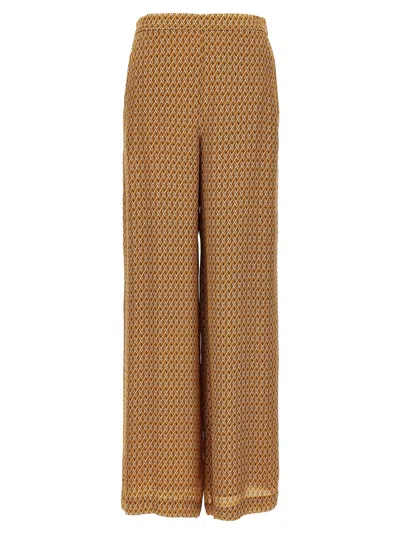 Michael Michael Kors All Over Print Trousers In Brown