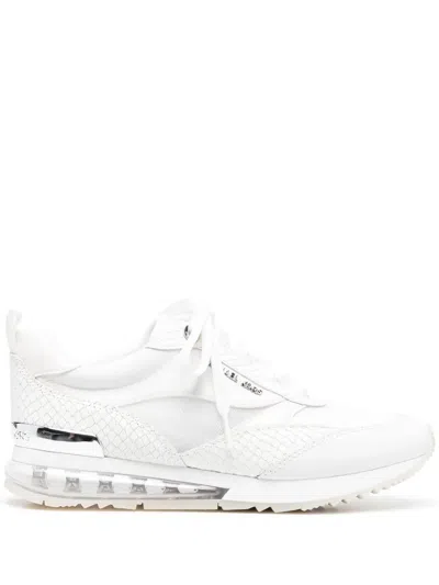 Michael Michael Kors Allie Leather Sneakers In Weiss