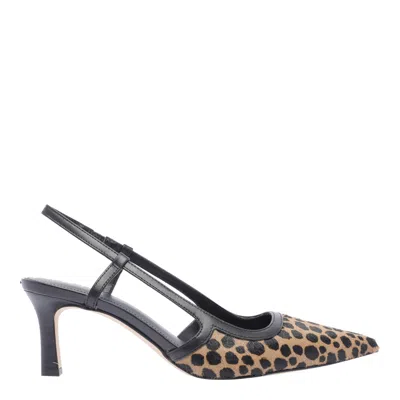 Michael Michael Kors Alora Slingback Decollete In Brown