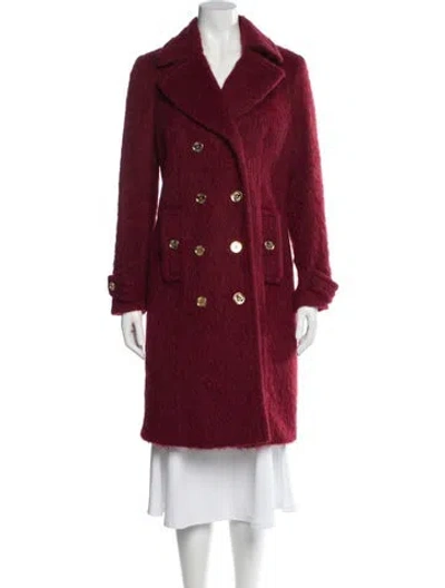 Pre-owned Michael Michael Kors Alpaca Peacoat In Red