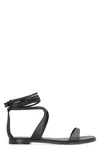 Michael Michael Kors Woman Thong Sandal Black Size 6.5 Leather