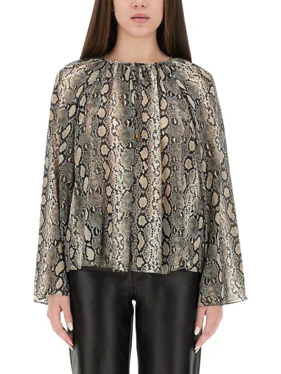 MICHAEL MICHAEL KORS ANIMAL PRINT BLOUSE