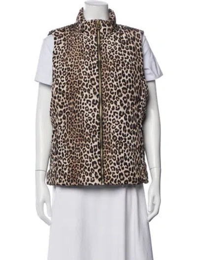 Pre-owned Michael Michael Kors Animal Print Vest In Neutral