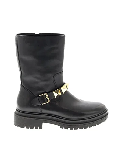Pre-owned Michael Michael Kors Ankle Boots In Black