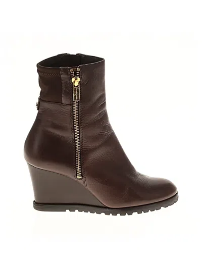 Pre-owned Michael Michael Kors Ankle Boots In Brown