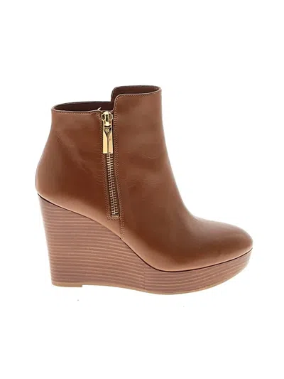 Pre-owned Michael Michael Kors Ankle Boots In Brown