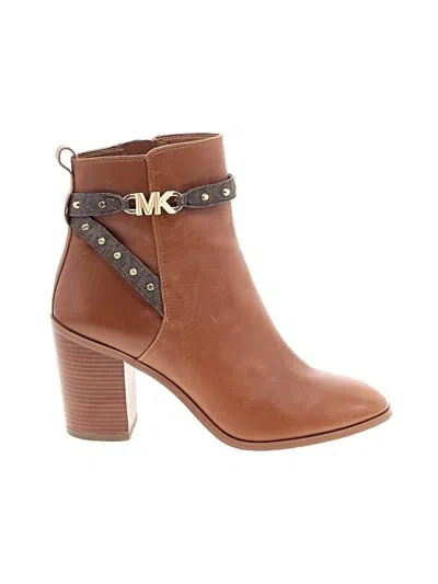 Pre-owned Michael Michael Kors Ankle Boots In Brown
