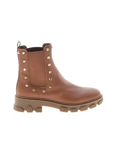 Pre-owned Michael Michael Kors Ankle Boots In Brown