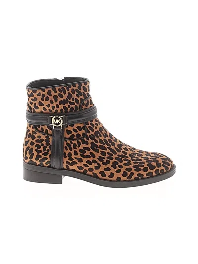 Pre-owned Michael Michael Kors Ankle Boots In Brown
