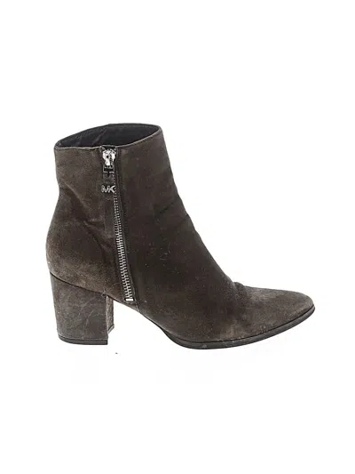 Pre-owned Michael Michael Kors Ankle Boots In Green
