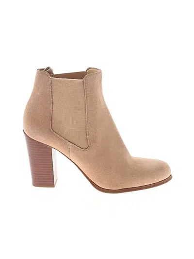 Pre-owned Michael Michael Kors Ankle Boots In Tan