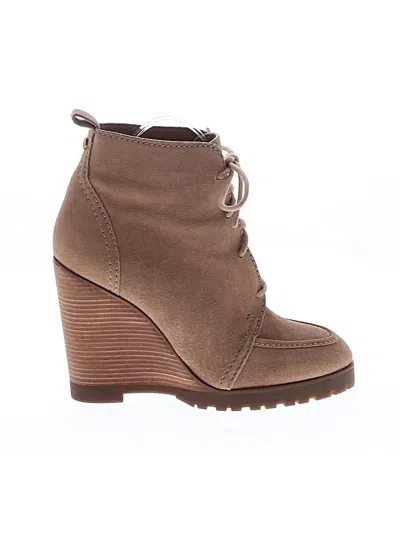 Pre-owned Michael Michael Kors Ankle Boots In Tan
