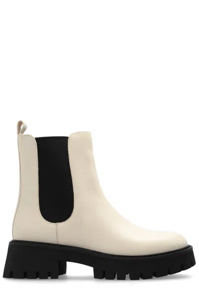 Michael Michael Kors 50mm Asher Leather Chelsea Boots In Beige