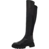 Michael Michael Kors Asher Boot Womens Lugged Sole Leather Over-the-knee Boots In Black